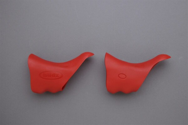 Hüdz Brems-/Schalthebel Griffgummis rot, für Shimano Dura Ace 7800 Medium/Soft