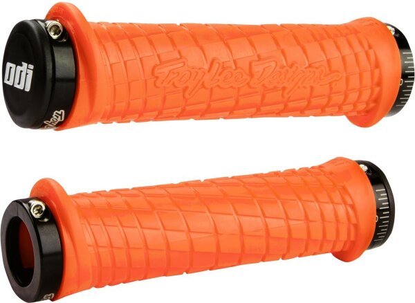 ODI MTB Griffe Troy Lee Designs Lock-On orange / schwarz