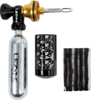 Lezyne Tubeless CO2 Blaster schwarz/gold inkl. zwei CO2 Kartuschen