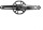 SRAM Kurbelgarnitur SX Eagle DUB 170mm, 32T DM, schwarz ohne DUB Innenlager, Boost