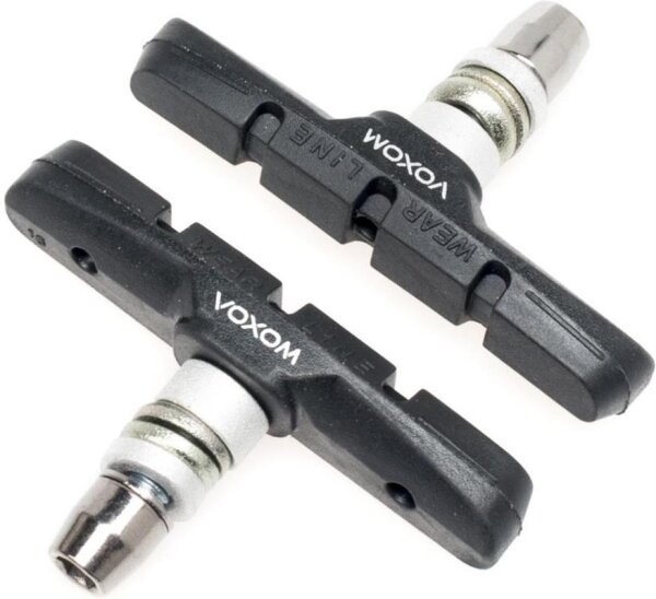 Voxom Fahrrad Bremsschuhe Brs4 schwarz, MTB, V-Brake 70mm