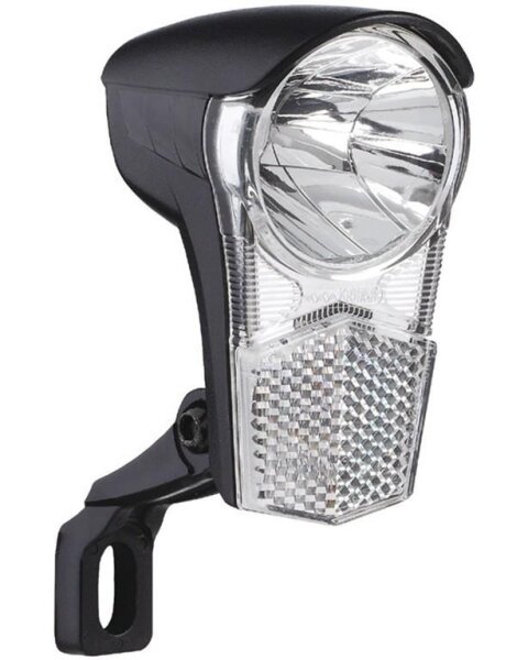 Büchel LED-Scheinwerfer Dynamo Uni LED ca. 15 Lux, mit Halter und Schalter