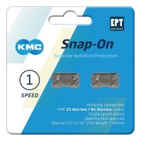 KMC Snap-On Verschlussglied Narrow EPT 2 Stück,...