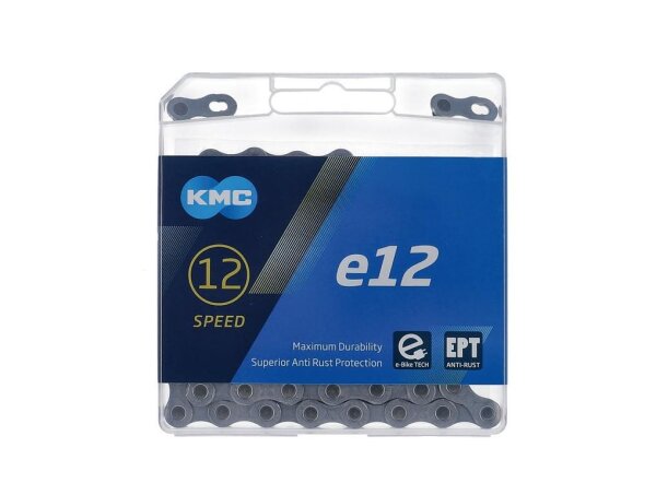 KMC Schaltungskette e12 EPT Silber 1/2" x 11/128" 130 Glieder 12-fach