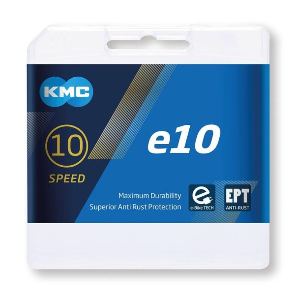 KMC Schaltungskette e10 EPT Anti-Rost 1/2" x 11/128" 136 Glieder 5,88mm 10-f.
