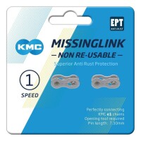 KMC Missinglink e1NR EPT silber 2 Stück, 1/2" x...