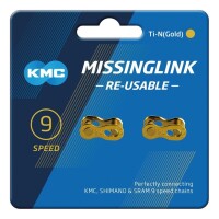 KMC Missinglink 9R Ti-N Gold 2 Stück f. Ketten...