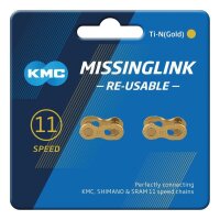 KMC Missinglink 11R Ti-N Gold 2 Stück f. Ketten...