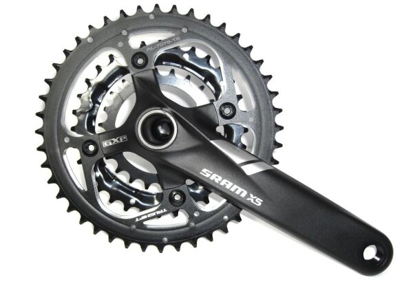Sram KRG Crank X5, GXP, 44/32/22 Zähne schwarz, 175mm, 9-fach