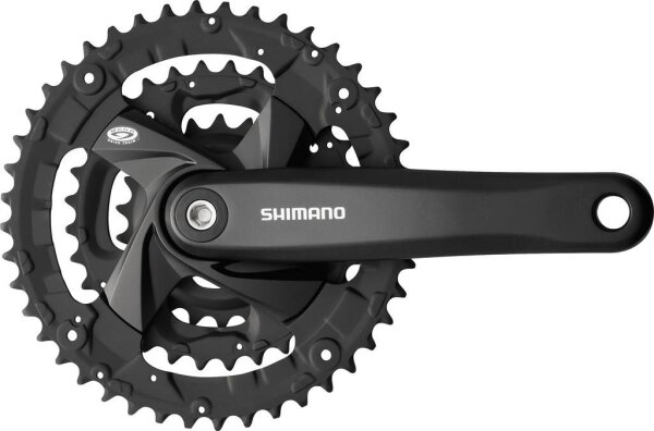 Shimano KRG M371 26/36/48 Zähne 170mm FCM371 schwarz, 4-Kant, mit KSS, 9 Gg.