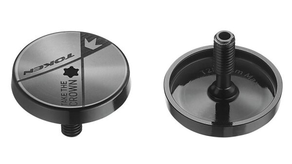 Token A-Head Cap Crown Cap 1 1/8" schwarz, Ultralight 4,5g