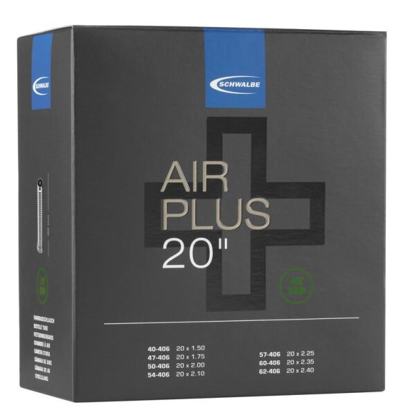 Schwalbe Schlauch AV 7AP  Air Plus 20x1.75-2.35" 40/62-406 AV AGV 40mm