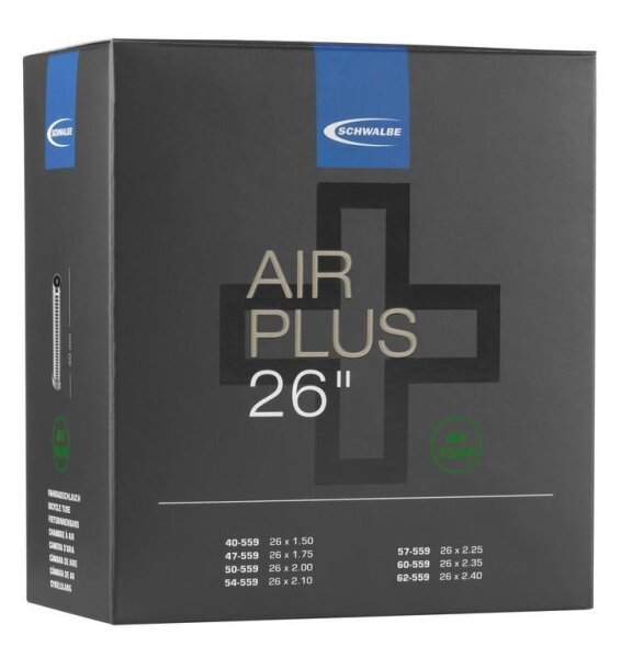 Schwalbe Schlauch AV 13AP Air Plus 26x1.50-2.50" 40/62-559 AV AGV 40mm