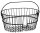 KLICKfix Vorderradkorb Standard 41x19x30 cm, schwarz, weitmaschig