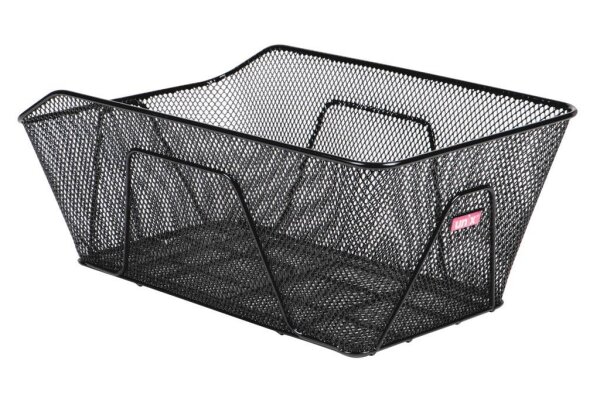 Unx Hinterradkorb Rosano 50x30x20 cm, schwarz, engmaschig