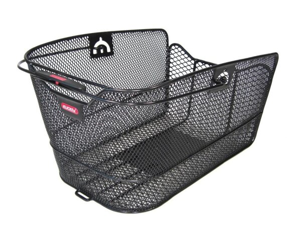 KLICKfix Hinterradkorb Citymax GTA 23x22,5x36 cm , schwarz, engmaschig
