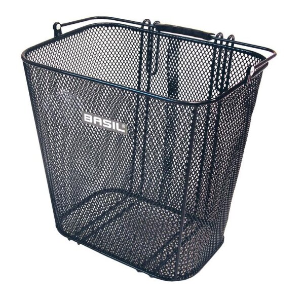 Basil Hinterradkorb Cardiff 35x29x35 cm, schwarz, engmaschig