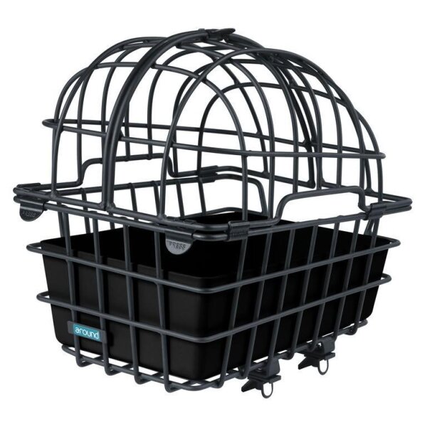 Around Hinterrad-Tierfahrradkorb Luna Alu 53x37x34,5 cmmit Fix.-System
