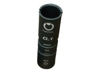 bySchulz Reduzierhülse 27,2 - 30,2mm grau, Alu, 120mm