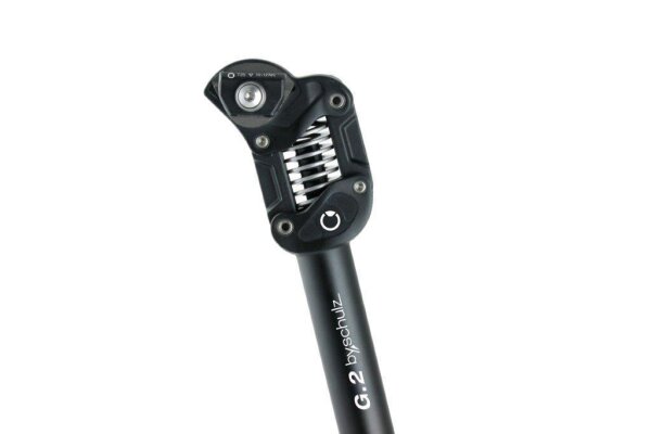 bySchulz Federsattelstütze G.2 ST - Ø 27,2mm, 350mm, schwarz,stand. 80-105kg