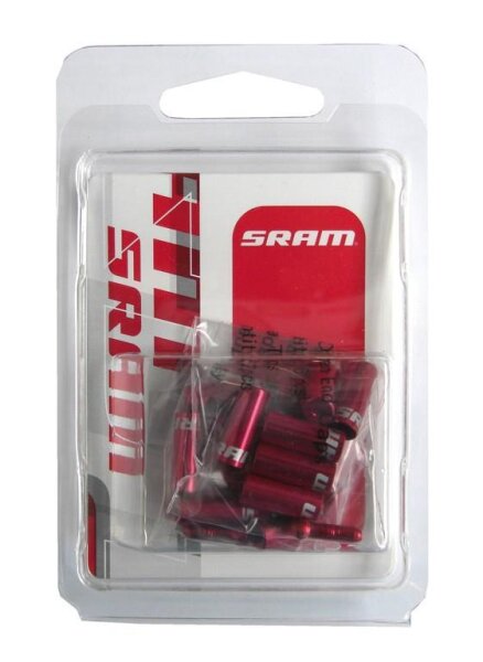 Sram Endkappen Satz rot (10x4mm + 6x5mm + 4x Cable Tip)