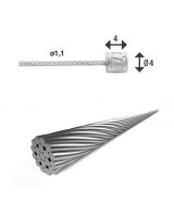 XLC Schaltinnenzug Ø 1,1, 1 Nippel Ø4x4mm