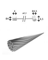 XLC Schaltinnenzug Ø 1,1, 2 Nippel