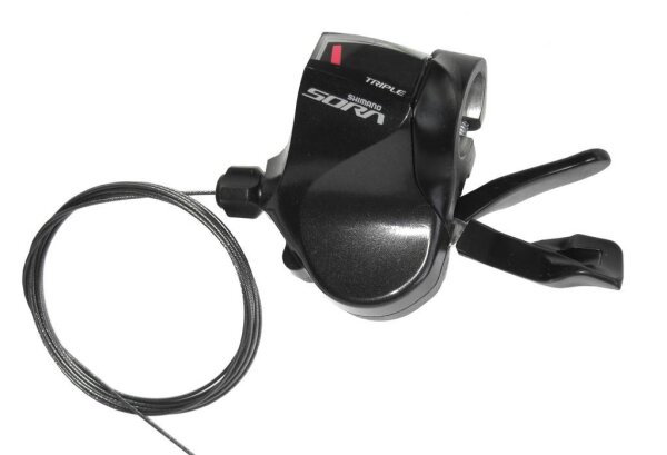 Shimano Schalthebel f. Flatbar SL-R3030 3-fach, links, 1800 mm lg.schwarz