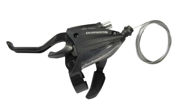 Shimano S+B-Hebel ST-EF 500 2-Finger 3-fach links, V-Brake, 1800mm, schwarz