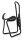 XLC Trinkflaschenhalter Alu BC-A01 Polster Oval