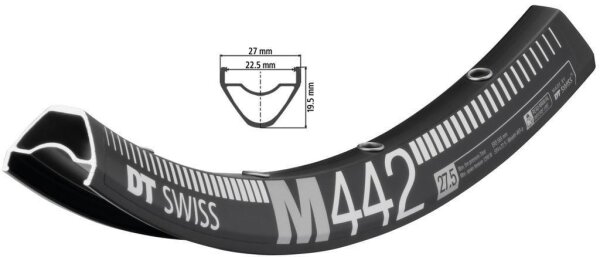 DT Swiss M 442 27.5" schwarz
