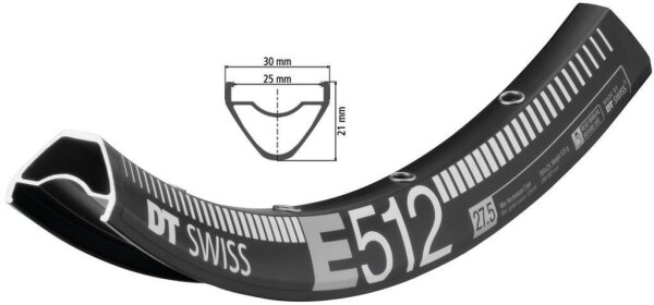 DT Swiss E 512 27.5" schwarz