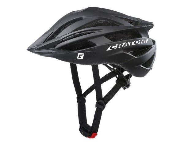 Cratoni Agravic (MTB) Fahrradhelm Gr. S/M (54-58cm) schwarz matt