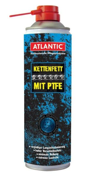 Atlantic Kettenfett mit PTFE 500 ml, Sprühdose, mit Schnorchel