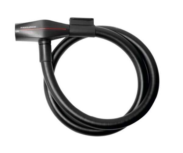 Trelock Kabelschloss 85 cm, Ø 12 mm, schwarz, mit Halter