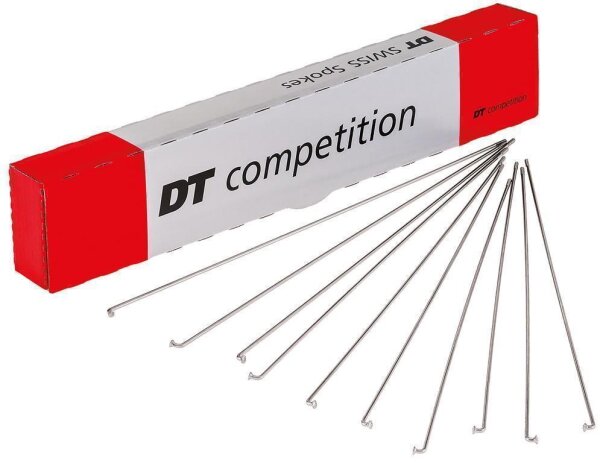 DT Swiss Speichen Competition silber, ohne Nippel, 100 Stück