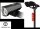 Set Spider-Frontlicht und Rücklicht Fahrradlampe LED mit Akku