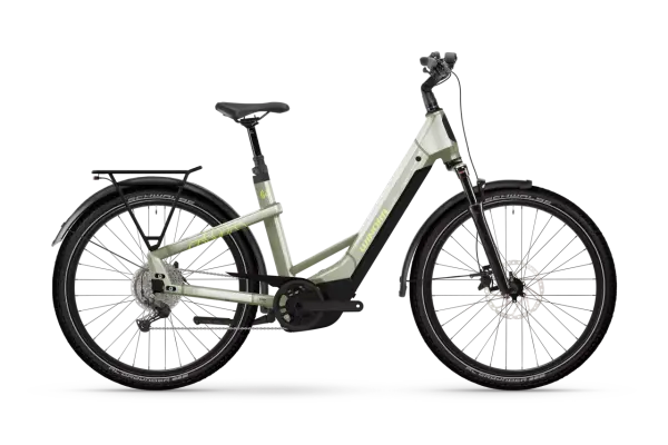 Winora Yakun X10 Low (27.5" | 800Wh | ivory green-gloss) Größe: 54 cm